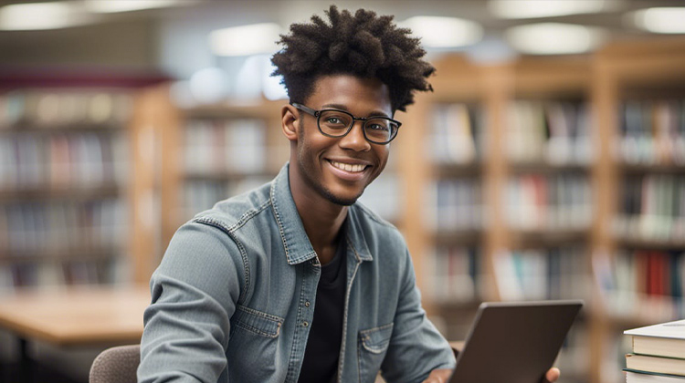 AI-generert bilde av en student