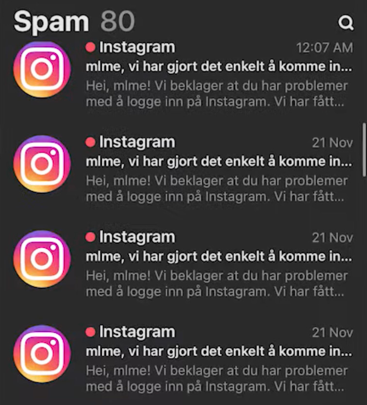 E-poster fra Instagram