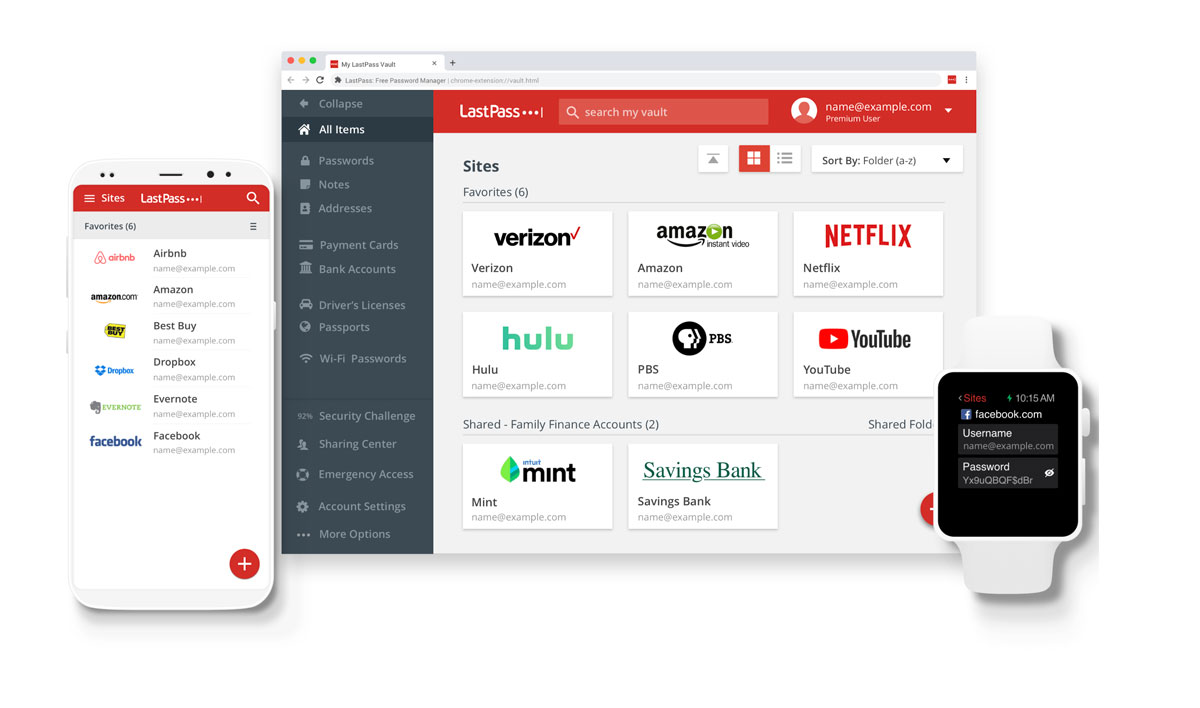 LastPass er en populær passordapp.